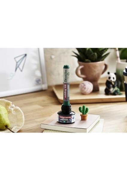 28 Ecoline Beyaz Yazı Tahtası, 4&apos;lü Set, Karışık Renkler, Yuvarlak Uç, Yeniden Doldurulabilir modelleri