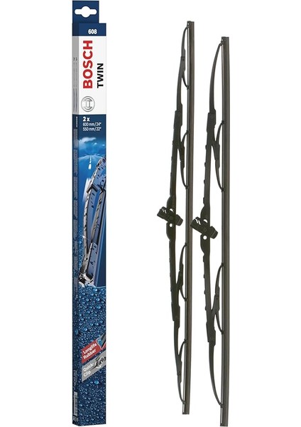 Twin Silecek Seti Bmw X5 E53 (2000-2006), Toyota Land Cruiser 100 (1998-2007), Land Cruiser 200 (2007-2012) [600/550 Mm] 608 3397118307