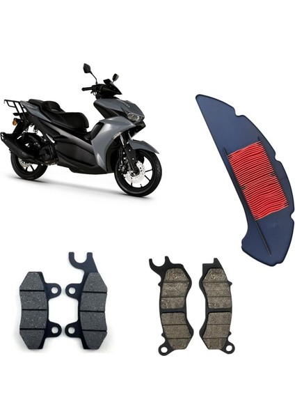 Rks Arome 125 Bakım Seti Ön-Arka Balata ve Hava Filtresi