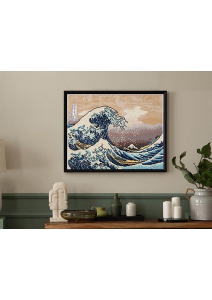 30X40 Boncuklu Kanagawa Dalgası Taş Işleme Mozaik Elmas Goblen Tablo Resim Boncuk Puzzle Dıamond Paıntıng Hı Stone fiyatları