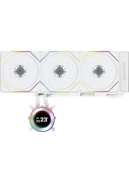 Li Hydroshift Iı 360 Tl Rgb Sıvı Cpu Soğutucu - 360MM Aıo - 3x 120 Rgb Fanlar - 2,1 Inç IPS LCD Ekran - 3 Kontrol Modu - Esnek Boru Kelepçesi - Lga 1851/1700, Amd Am5/am4 - Beyaz (HS2LCD36TW) fiyatları