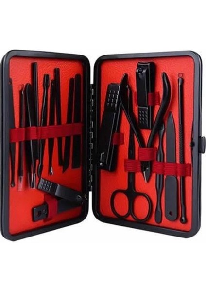 17 Parça Manikür Pedikür Seti El Ayak Bakım Seti Tırnak Makası Törpü indirimleri