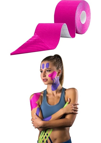 bant, kinesio band, sporcu kas ağrı bandı, esnek tape, ağrı bandı, ağrı kesici bant, 5cmx5mt