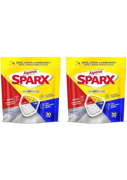 Asperox Bulaşık Makinesi Deterjanı Kapsülü, 30 Yıkama, 2'li Paket fiyatları