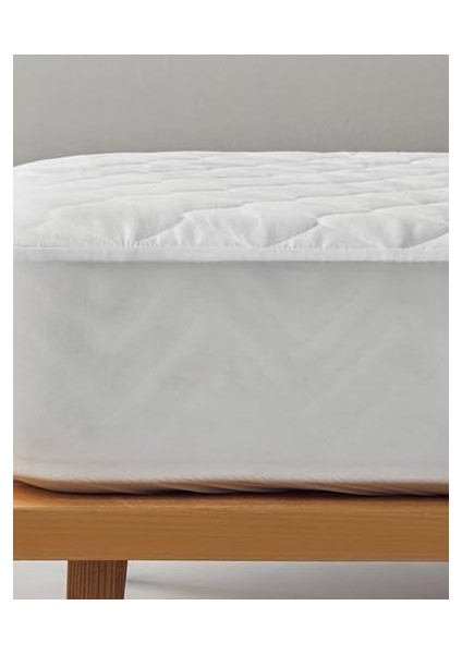 Plump Pamuk Sıvı Geçirmez Çift Kişilik Yatak Alez Beyaz modelleri