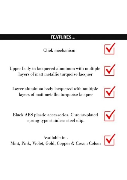 F108 Tükenmez, Kapaktan Basmalı Mekanizma, Mint fiyatları