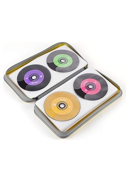 Xx CD Çantası, 96 Cd/dvd Çantası Sert Plastik CD Çantası, Saklama, Koruyucu Kılıf, DVD Saklama, Çocuklar Için Araba CD Çantası (Sarı) modelleri