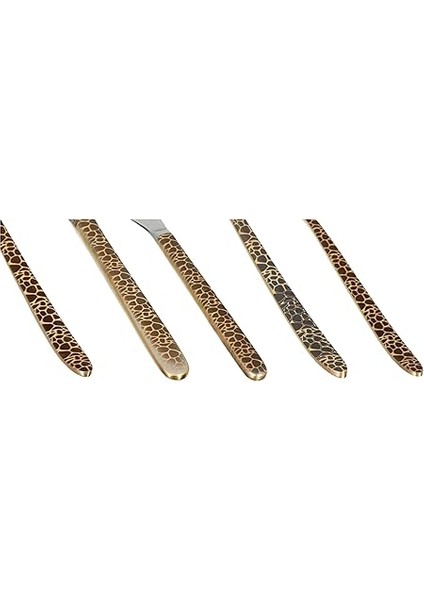 9400 Safari Black Gold 12 Kişilik 84 Parça Çatal Kaşık Bıçak Seti fırsatları