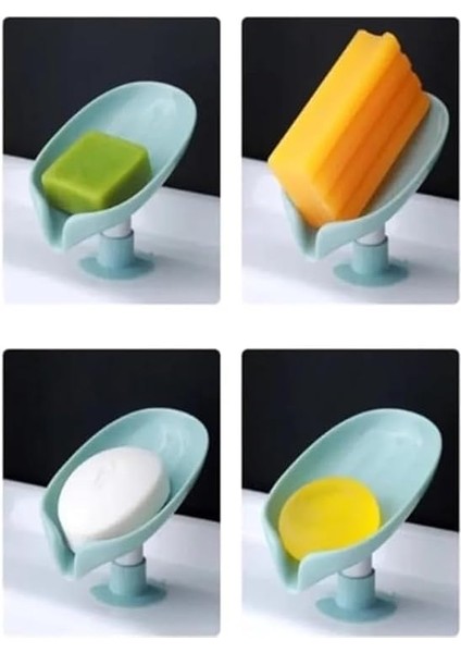 Su Giderli Sabunluk, Yaprak Şeklinde Katı Sabunluk Lavabo Üstü Güçlü Vantuz Özellikli modelleri