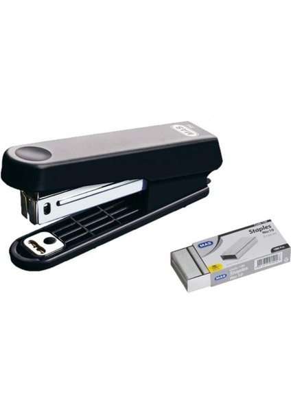 Siyah Küçük Zımba Makinesi + 1 Paket Beyaz Zımba Teli