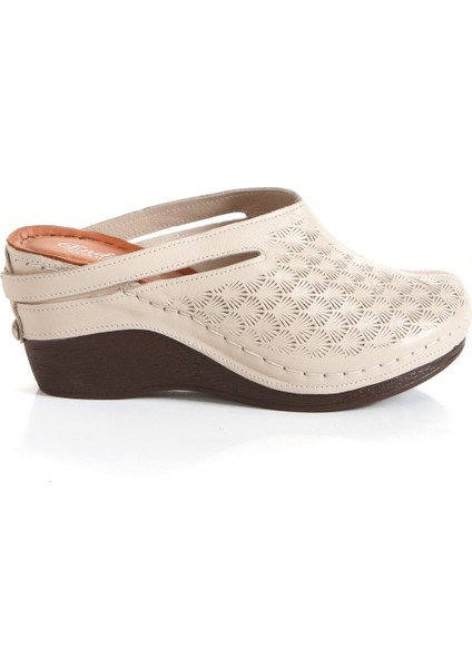 Iç Dış %100 Hakiki Deri Önü Kapalı Sabo Model Dolgu Hafif Taban Kadın Terlik modelleri