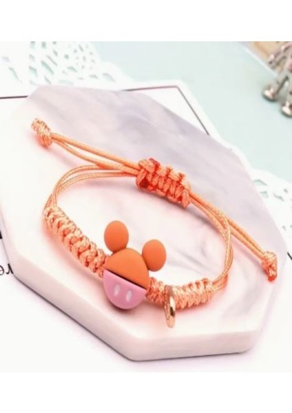 Ipli Turuncu Fare Bileklik