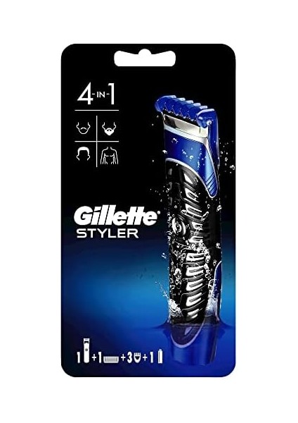 Gillette Fusion Proglide Styler 4'ü 1 Arada Tıraş Makinesi (Tıraş Bıçağı, Kenar Düzeltici, Sakal Şekillendirici ve Vücut) modelleri
