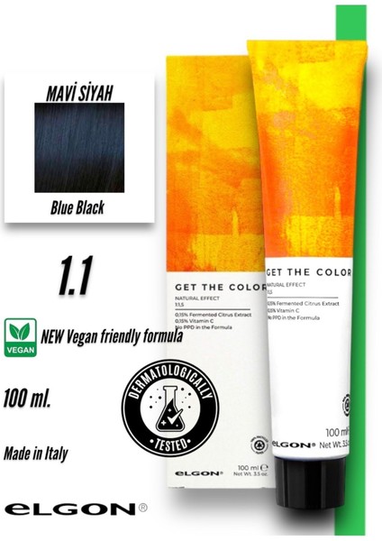Get The Color 1.1 Profesyonel Saç Boyası (100 Ml.) (Oksidansız)