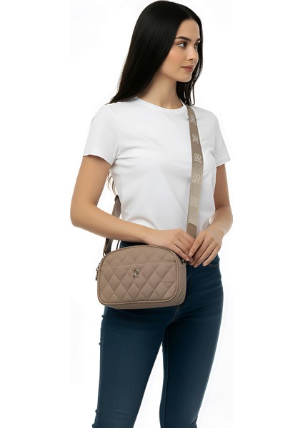 Astarlı Askılı Kapitone 4 Bölmeli Kadın El ve Omuz Çantası 111002