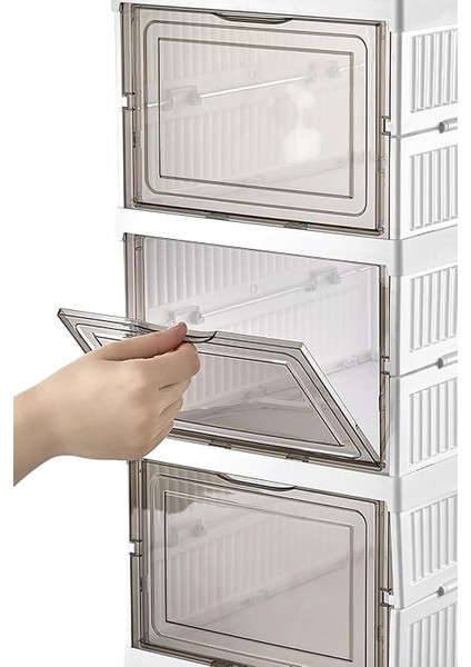 6 Katlı, Katlanabilir Ayakkabılık, Taşınabilir Çok Amaçlı, Geniş, Katlanabilir Dolap ve Raf, Katlanır Taşınabilir Premium Portatif Organizer Ayakkabılık (25,5cm x 34,5cm x 105,5CM) (Toprak) modelleri