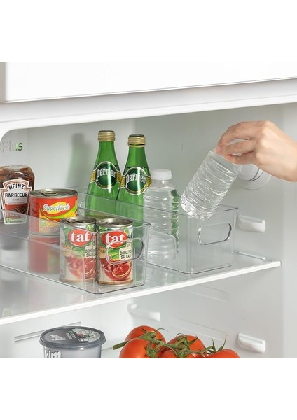 1 Adet Şefaf Akrilik Buzdolabı ve Mutfaklar Için, Içeçek ve Gıda Düzenleyici Organizer