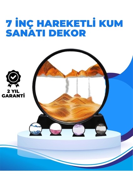 Döndürülebilir Dinamik Kum Tablosu – Stres Giderici, Yüksek Kaliteli Cam ve Doğal Kum ile Sanatsal Masa Dekoru