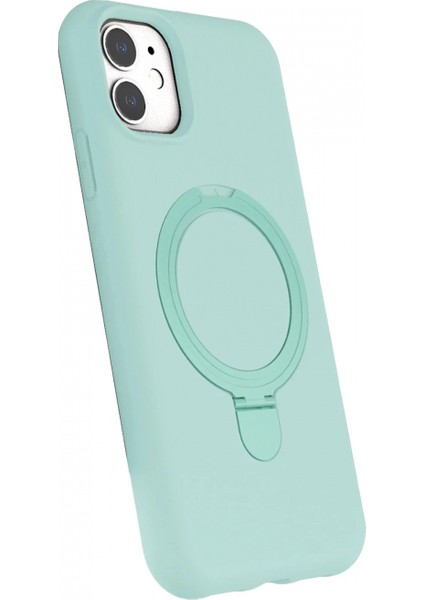 Apple iPhone 11 Regal Magsafe Standlı Kapak - Su Yeşili fiyatları