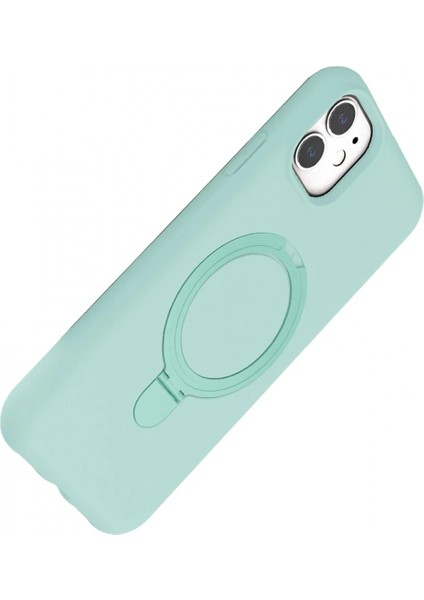 Apple iPhone 11 Regal Magsafe Standlı Kapak - Su Yeşili modelleri