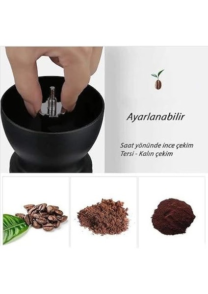 Cam Kahve Değirmeni Öğütücü 2 Hazneli Filtre Kahve fırsatları