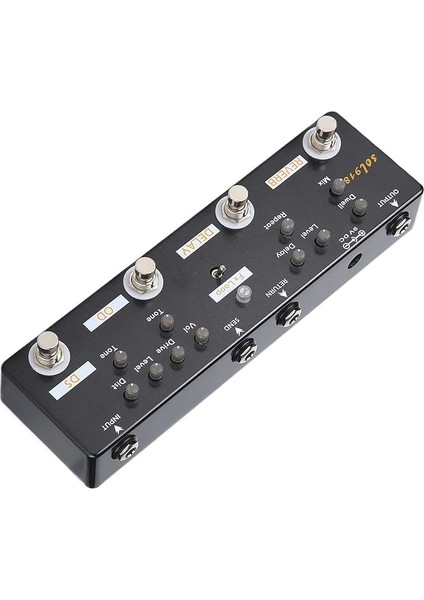 Efekti Cihazı 5 Mod Efektleri Pedallı Gerçek Baypas Düğmesi Ayarı Metal Kabuk Kompakt Yapı Elektro Gitar Severler Için