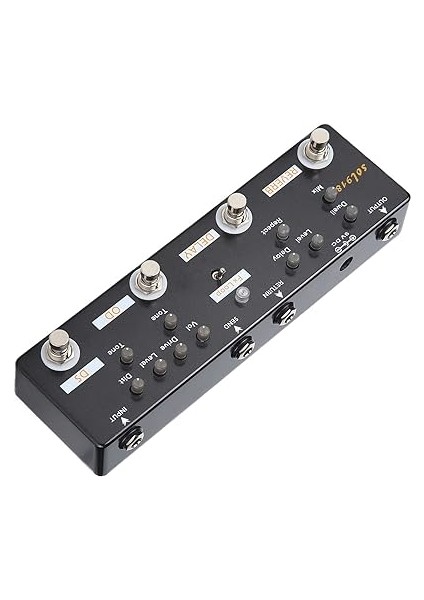 Efekti Cihazı 5 Mod Efektleri Pedallı Gerçek Baypas Düğmesi Ayarı Metal Kabuk Kompakt Yapı Elektro Gitar Severler Için indirimleri