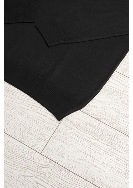 Polo Yaka Battal (Büyük Boy) Yünlü Triko Kazak fırsatları