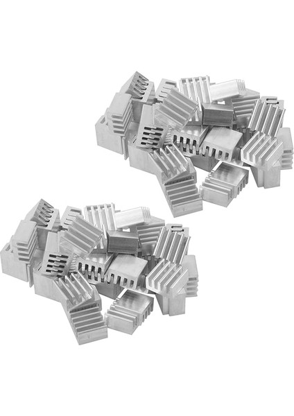Ic LED Yonga Seti Ram Için 100 Adet 9X9X5MM Mini Alüminyum Soğutucu