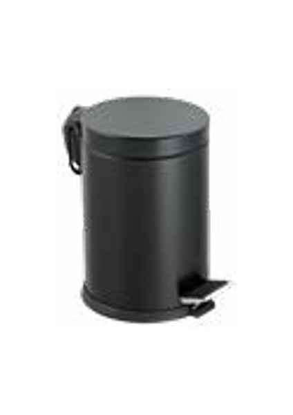 Siyah 12 Lt Pedallı Çöp Kovası