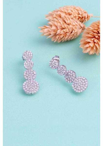 Süzme Su Yolu Rodyum Kaplama 925 Ayar Gümüş Küpe fırsatları