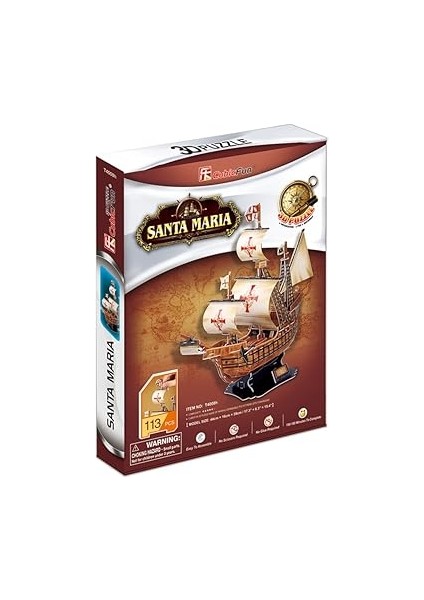 CUB/T4008H 3D 113 Parça Puzzle Santa Maria Gemisi fiyatları