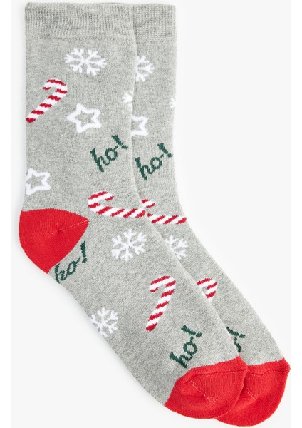 Yılbaşı Temalı Soket Havlu Çorap