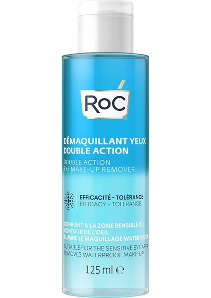 Roc Double Action Eye Make Up Remover Çift Etkili Göz Makyaj Temizleyici 125 ml fiyatları
