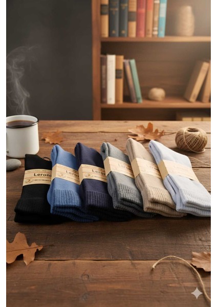 Organik Pamuk Erkek Kışlık Çorap Dikişsiz Soft Yıkamalı 6'lı Paket fiyatları