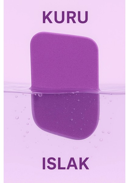 4’lü Makyaj Sünger Seti – Fondöten, Kapatıcı, Allık ve Kontür Uygulaması Için