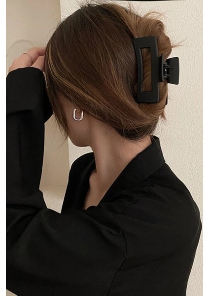 Kadın 4'lü Gri Büyük XL Mandal Toka Seti Renkli Desenler ile Günlük Kullanım için Şık fiyatları