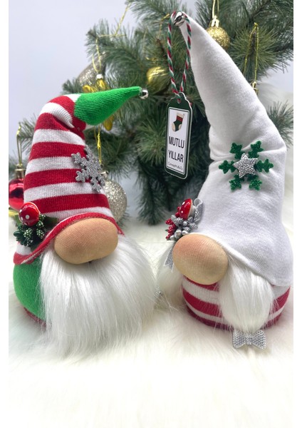 2’li Aşk ve Şans Cücesi, Gnome , Sevgiliye ,yılbaşı Süsü, Yeniyıl Seti