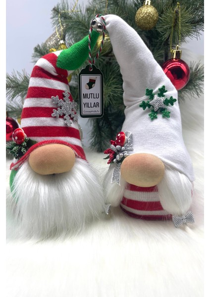 2’li Aşk ve Şans Cücesi, Gnome , Sevgiliye ,yılbaşı Süsü, Yeniyıl Seti