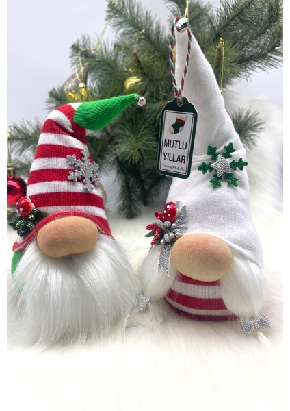 2’li Aşk ve Şans Cücesi, Gnome , Sevgiliye ,yılbaşı Süsü, Yeniyıl Seti