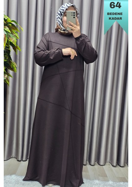 Kadın Tesettür Giyim Büyük Beden Çimalı Elbise