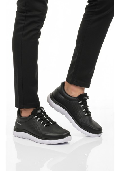 Siyah Beyaz Erkek Spor Ayakkabı