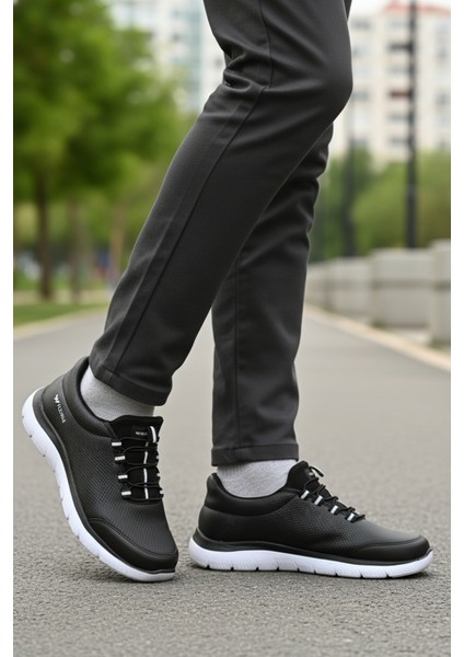 Siyah Beyaz Erkek Spor Ayakkabı modelleri