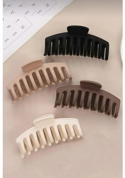 Okavango Mandal Toka Kadın Siyah Kahve Kadın Çocuk Mandal Toka, Lastik Toka Seti, Toka Organizer, Toka, Kız Çocuk Toka, Kadife Toka (11CM) 4'lü Set modelleri