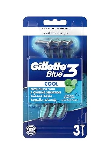 Gillette Blue3 Cool Kullan At Erkek Tıraş Bıçağı 3 Adet modelleri