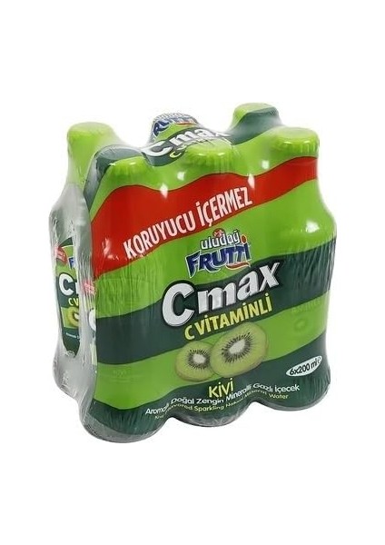 Uludağ Frutti C-Max Kivili Soda 200 ml 6&apos;lı Paket