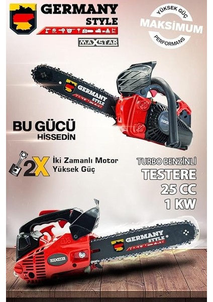 Style GRMTURBO250 Euro5 Motor Süper Mini Benzinli Motorlu Dal Ağaç Budama Bıçkı Testeresi fiyatları