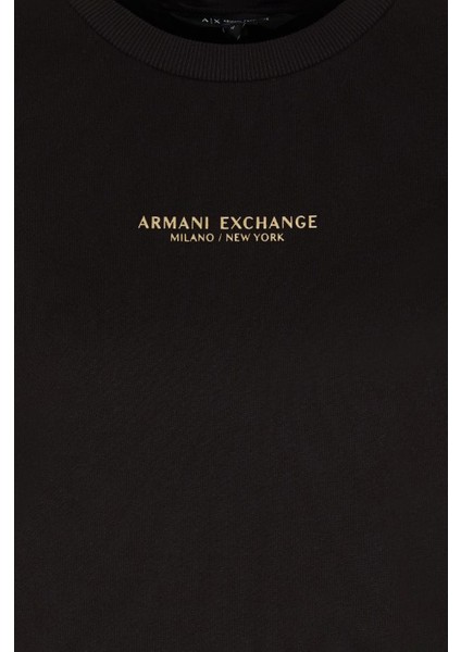 Kadın Regular Fit Gold Logolu Sweatshirt - Siyah modelleri