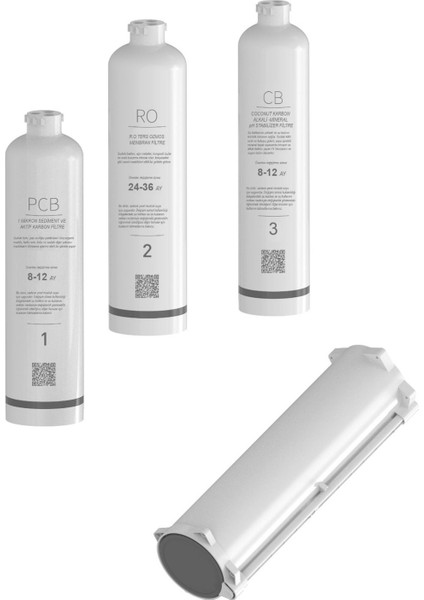 Water Chef Direkt Akışlı Su Arıtma Cihazı Filtre Seti (3’lü Set)