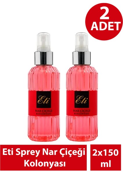 Sprey Nar Çiçeği Kolonyası 150 ml 2 Adet